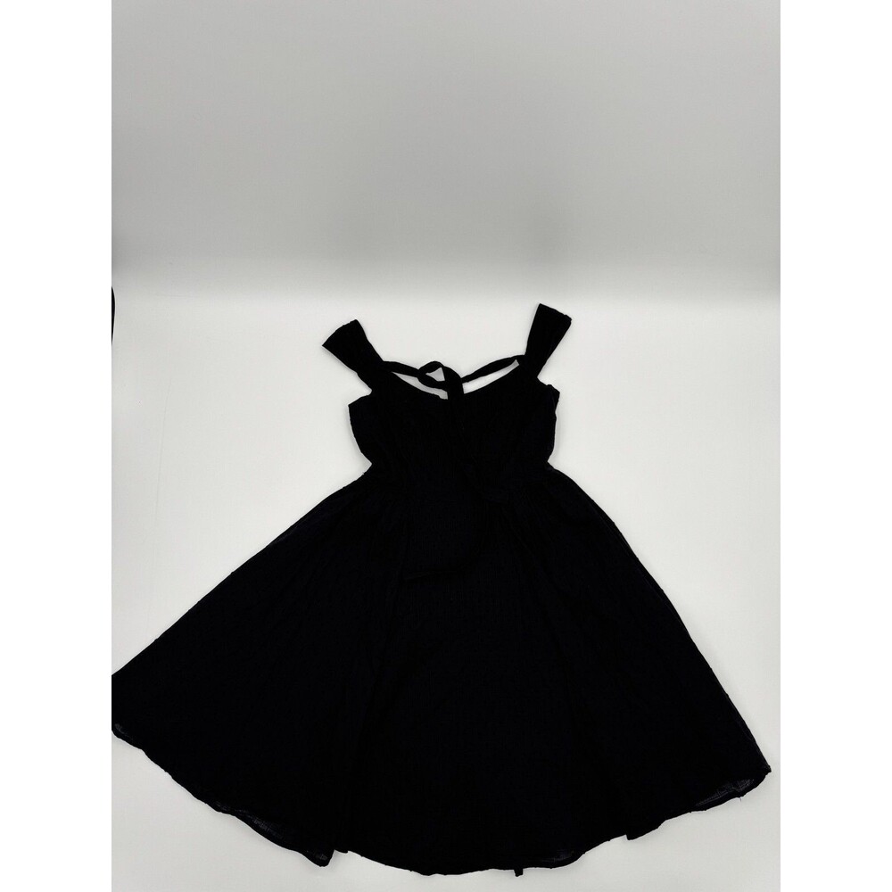 Hell Bunny Vixen Women's Small/Medium Black Sleeveless Wide Strap Mini Dress